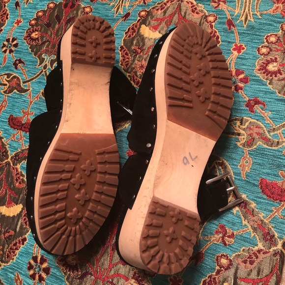 SOLD‼️Rebecca Minkoff black suede clogs - Picture 4 of 7